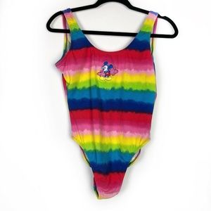 Vintage Disney Mickey Mouse Rainbow Swimsuit 13/14
